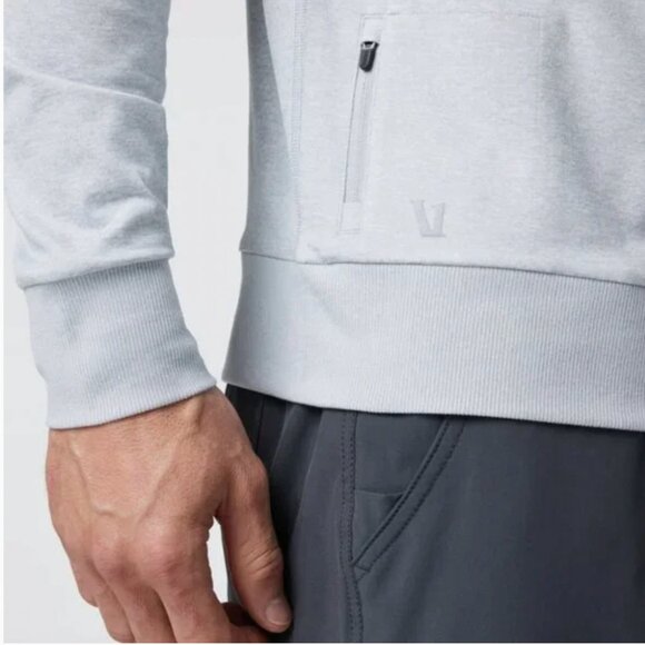 Vuori Mens Ponto Performance Dreamknit Crew Platinum Heather M - Picture 5 of 13